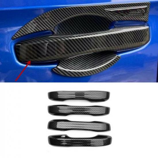 Carbon Fiber 4X Outer Door Handle Cover Trim For Honda Civic 2022 11th Gen