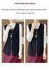 Women's Round Neck Sleeveless Wool Vest - 100% Pure Wool, High-End Feel, Perfect for Layering