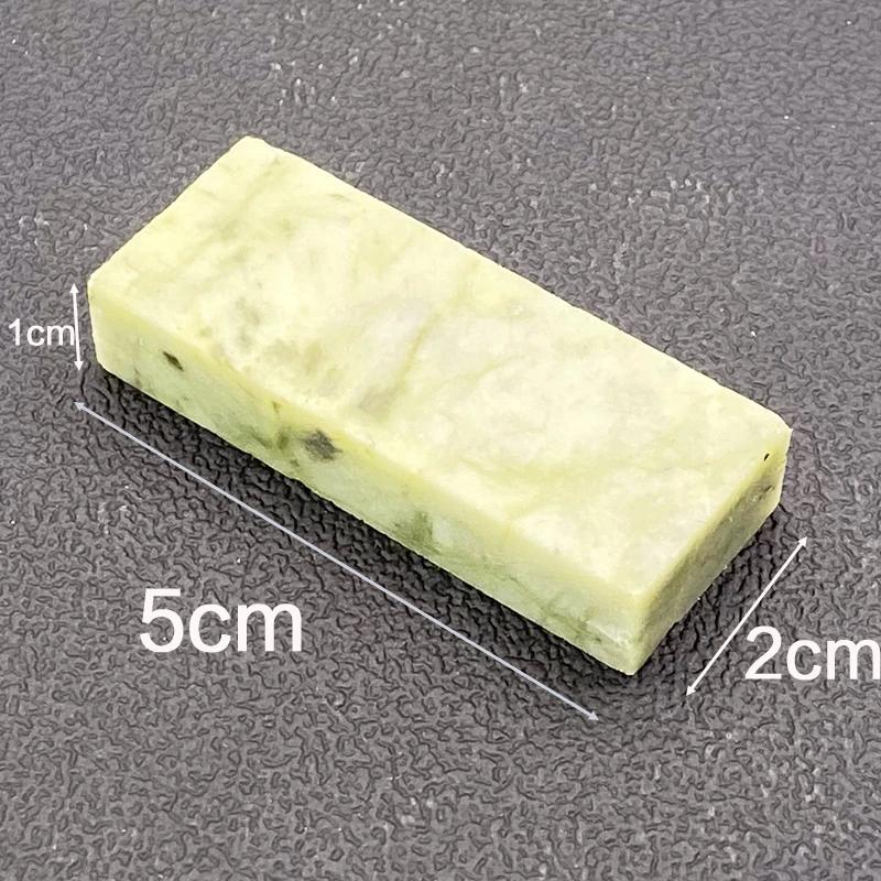 Big green sharpening stone base Natrual agate Boron carbide whetstone bar kitchen knife sharper oil honing whetstone Apex edge