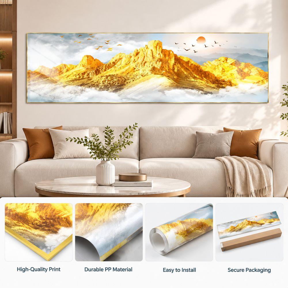 Long Horizontal Format Bedroom Wall Stickers for Bedroom Living Room Bedside Background Wall