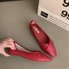 Fashion Bailamos Autumn Women's Flats Square Toe Mary Janes Shoes Soft Ballet Shoes Female Button Strap Shallow Dress Shoe Mujer