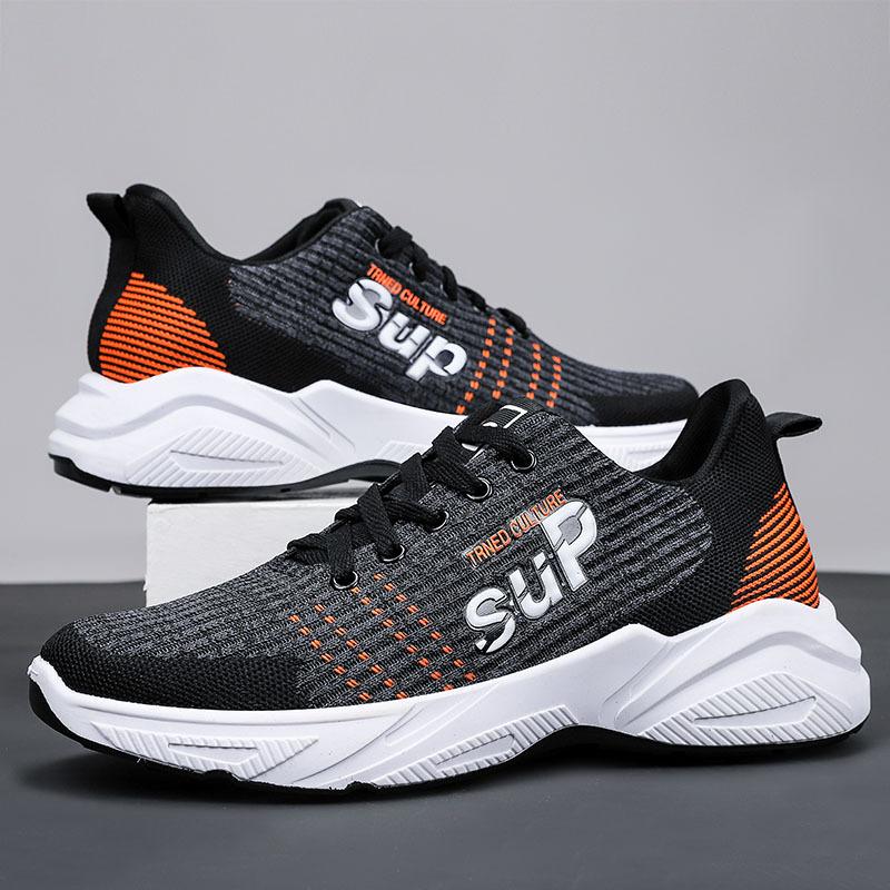 

2025 новые весенние и летние летающие плетеные кроссовки сетчатые красные спортивные кроссовки для отдыха модные дышащие кроссовки для бега прилив 39