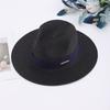 Panama Straw Hat Women's Summer Top Hat Versatile Jazz Hat Adjustable Sun Hat for Shopping Sun Hat