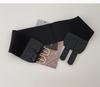Black Sophisticated Wide Waist Belt For Women With Alloy Buckle Ideal For Dresses Jackets And Sweaters