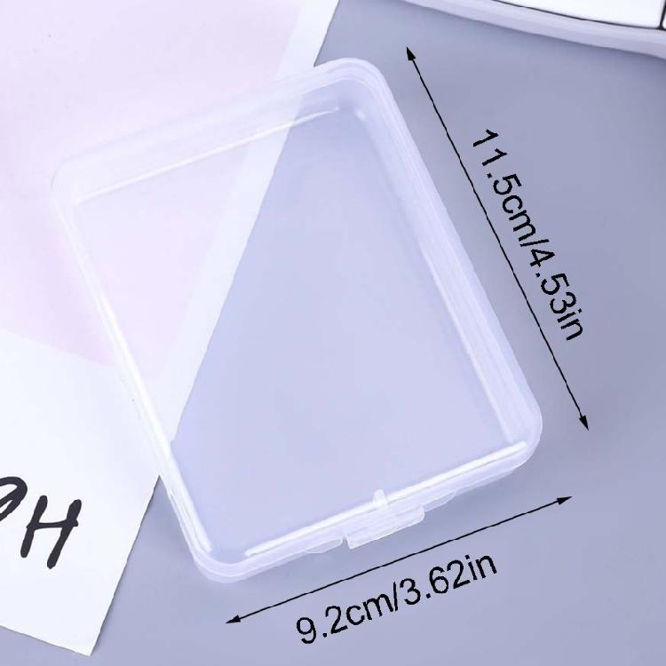 Clear Plastic Stackable Mask Storage Box with Lid Mask Organizer Mask Protector