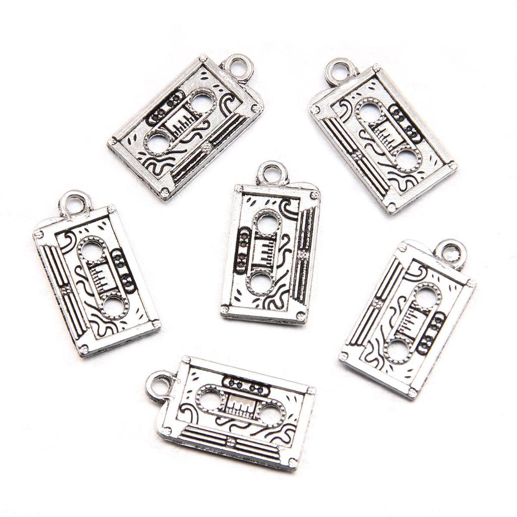 Retro Multi-Instrument Antique Silver Pendant Handmade Necklace Bracelet – Creative Accessories Boutique