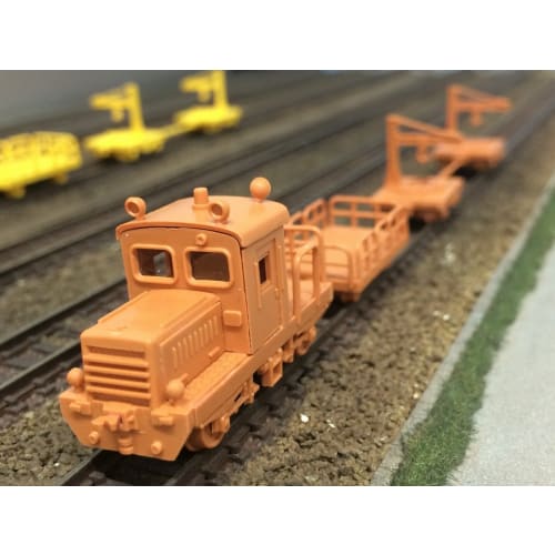 Greenmax N Gauge 2529 Pre-painted Track Maintenance Vehicle (Orange)