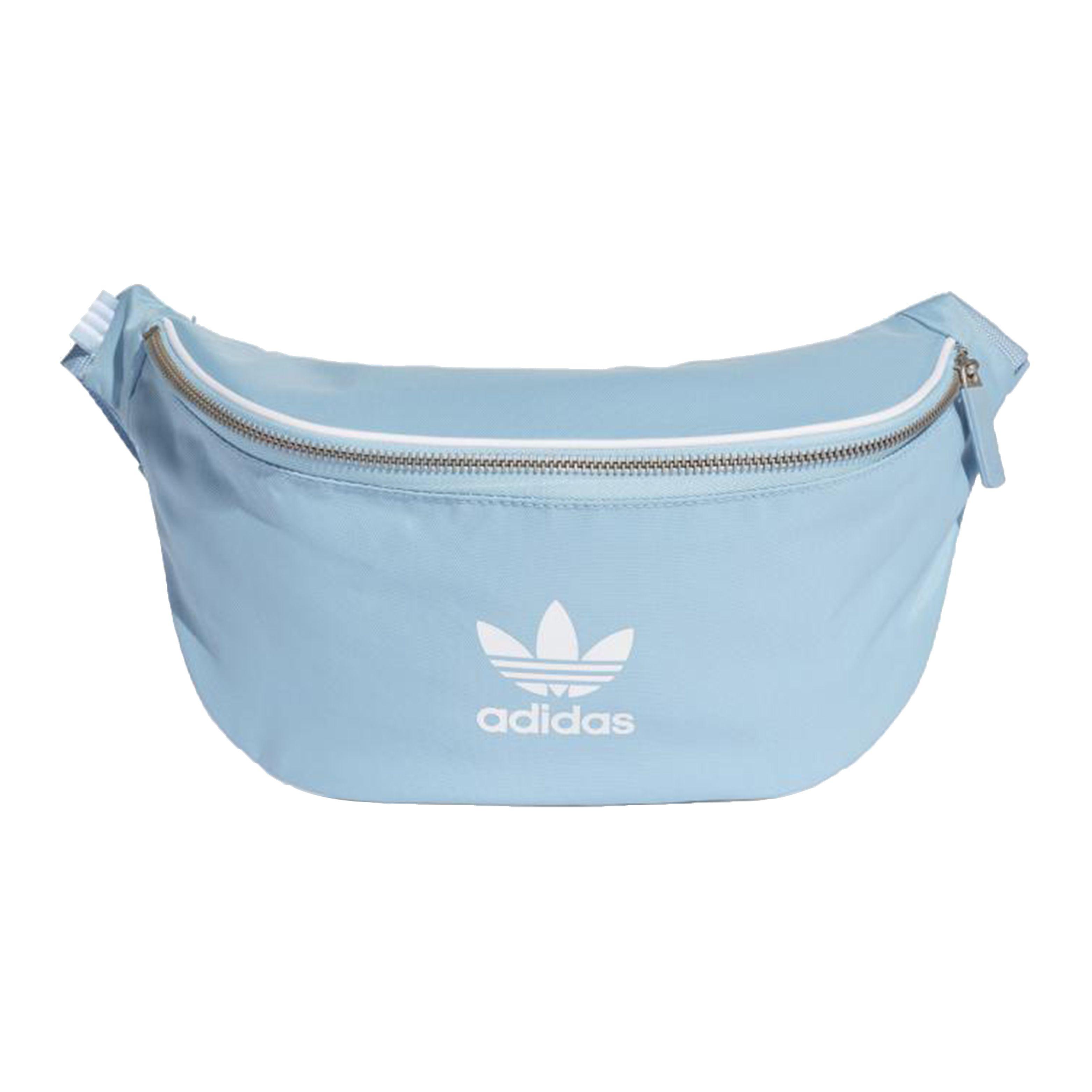 Adidas Originals Classic Logo Sports Casual Polyester Chest Bag Shoulder Crossbody Waist Bag Unisex Bags Baby-Blue DH4316 Baby Blue