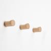 3Pcs Wooden Hooks Wall Mounted Hook Modern Coat Rack Room Hanging Hat Hook Decor