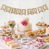Pre-Strung Bride To Be Banner - No DIY - Gold Glitter Bachelorette Bridal Party Banner - Pre-Strung Garland On 8 Ft Strand - Gold Bachelorette Bridal