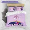 Twilight Sparkle 3pcs Bedding Set Duvet Cover Closure Includes 1 Duvet Cover & 2 Pillowcases for All Seasons Bedroom Home Dorm Decor