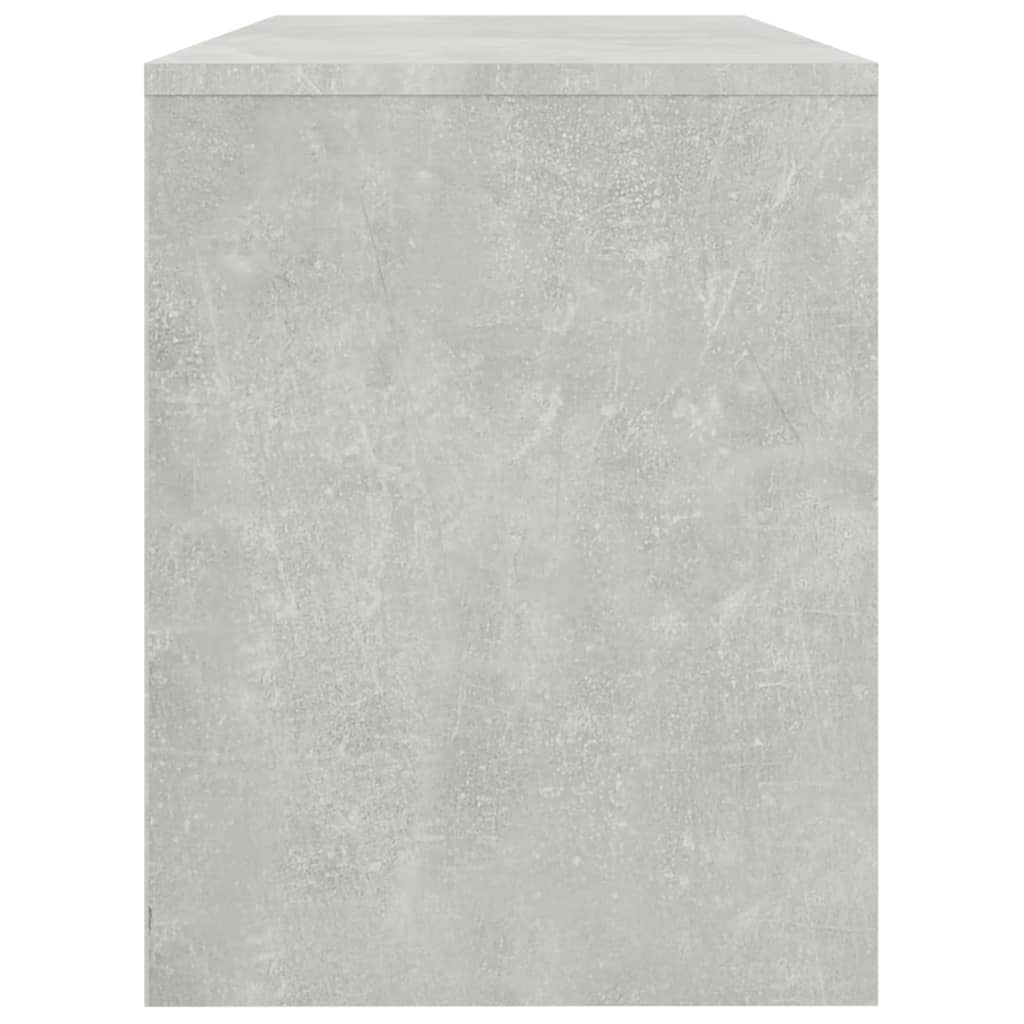 Makeup Stool Concrete Grey 70 X 35 X 45 Cm Engineered Wood