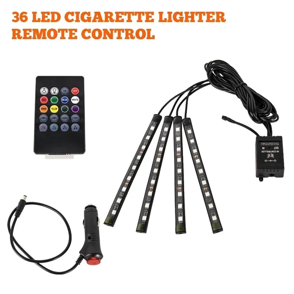 Car  Atmosphere RGB Strip LED Light Bar Lights USB APP With Remote Control Music Rhythm Flashing LampsInterior Car Decorative