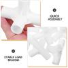 10Pcs Plastic Furniture Connectors 16Mm Universal Shelving System Connectors Replacement Wardrobe Buckle Connector Closet Rod
