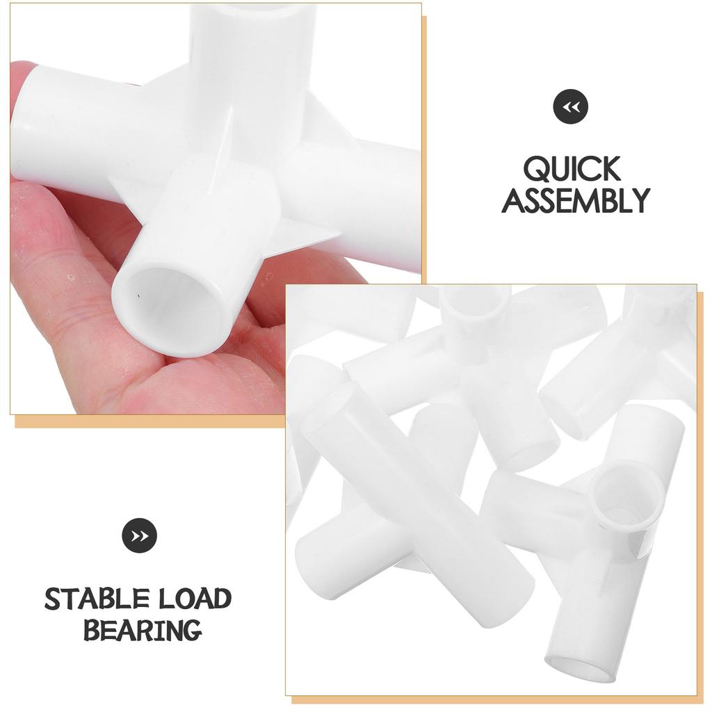 10Pcs Plastic Furniture Connectors 16Mm Universal Shelving System Connectors Replacement Wardrobe Buckle Connector Closet Rod