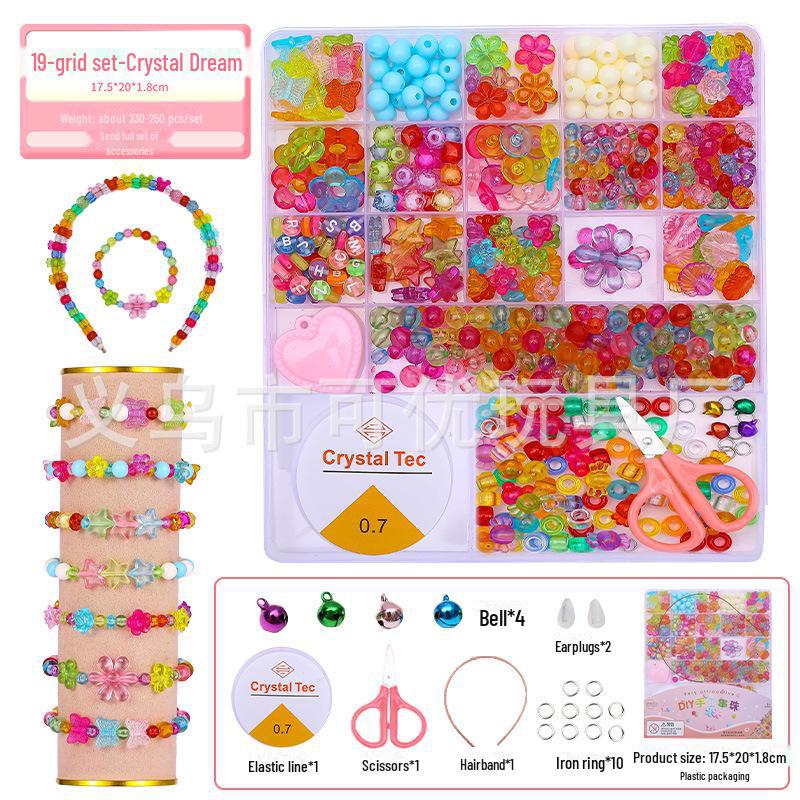 Keyou DIY Beads Kit for Kids: Handmade Bracelets & Necklaces Accessories
