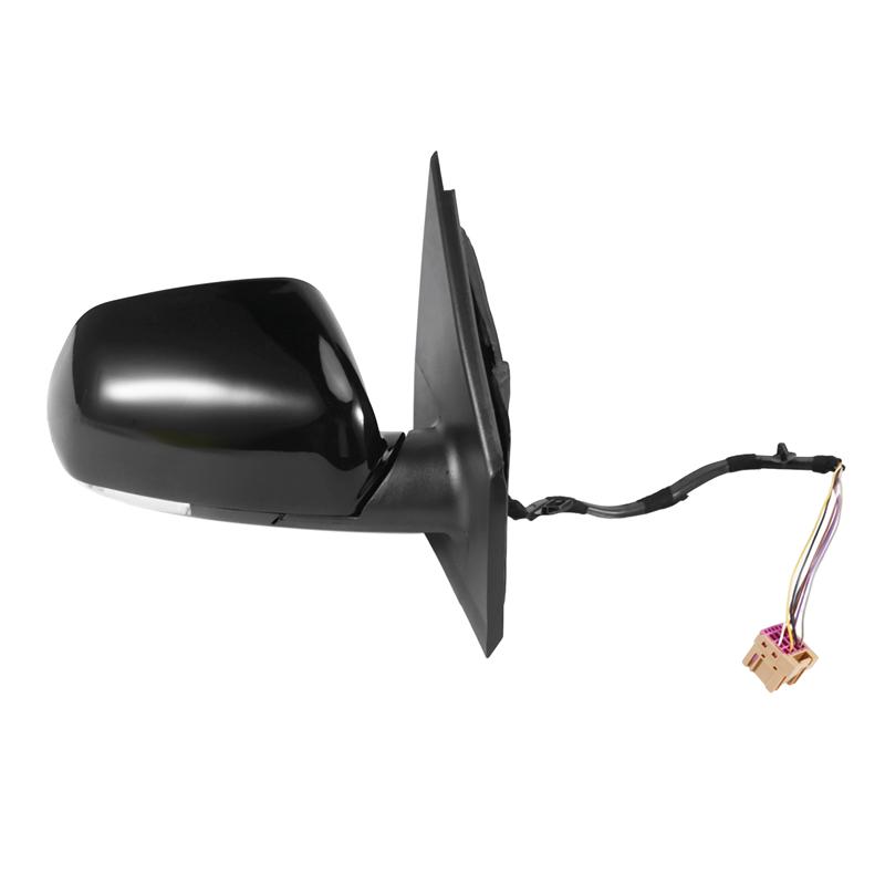 ABLZ-Car Rearview Mirror Assembly Exterior Door Side Wing Mirror With Turn Signal Lights For VW Polo 2006-2010 Right