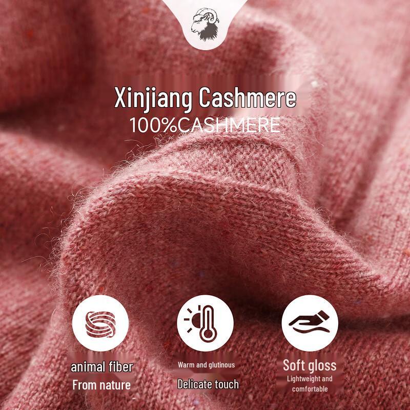 Zhaojun Women's 100% Cashmere Round Neck Sweater