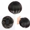 White Hair Top Side Women Wig Hair Pad Clip Synthetic Wig Pads Hair Pieces Seamless Hair Pads