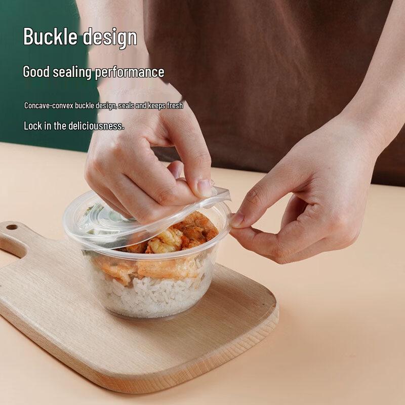 ZISIZ Disposable Round Plastic Bowls