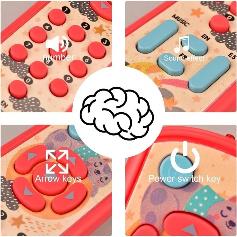 Sound and Light Baby Musical Toys Plastic Remote Control Toy Simulation Remote Boy Girl Gift