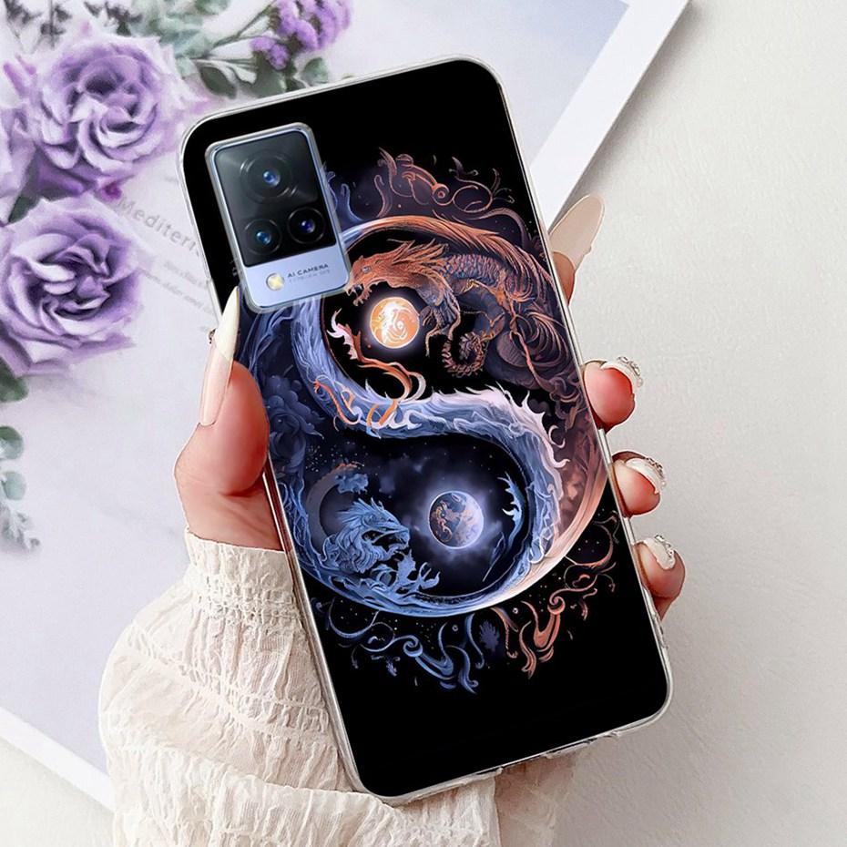Fashion Painting Case For Vivo V21 V21e 4G 5G Soft Silicone TPU Phone Cases For Vivo V21s V21 V21E Covers Bumpers