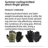 ROCKBROS Half Finger Gloves SBR Palm Pads Breathable Anti-shock Cycling Gloves High Elasticity Fitness Bicycle Fingerless Gloves