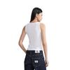 Calvin Klein Jeans Simple Letter Logo Pullover Casual Knit Vest Women Tops Moonlight-White J222566