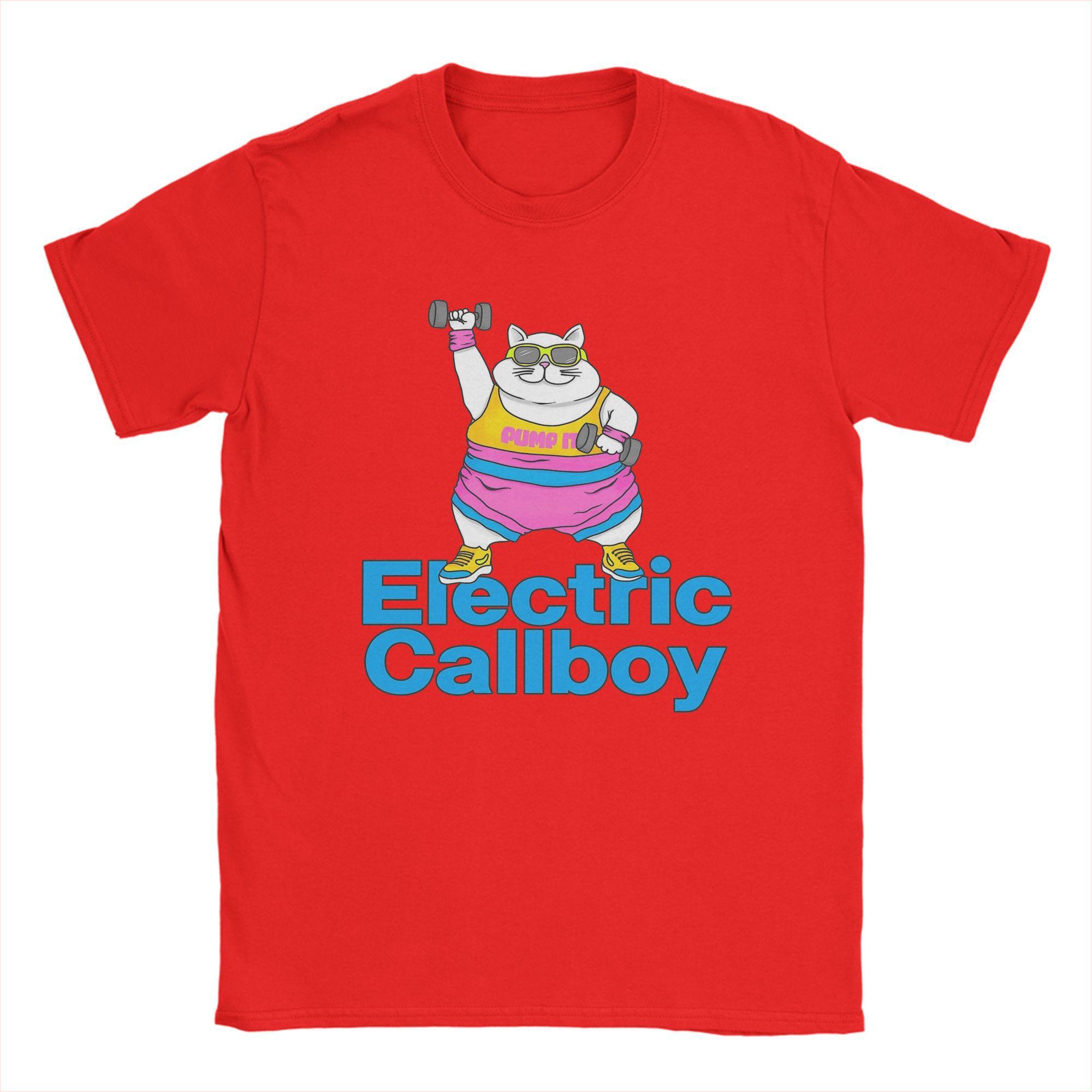 

Чоловічі футболки гурту Electric Callboy, футболка з написом Pump It, смішна футболка з коротким рукавом та круглим вирізом, бавовна, ідея для подарунка, топи M