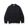 LEDEPT [Zhibanov X Le Dept] Garment Damaged Collar Knit [3 Colors]