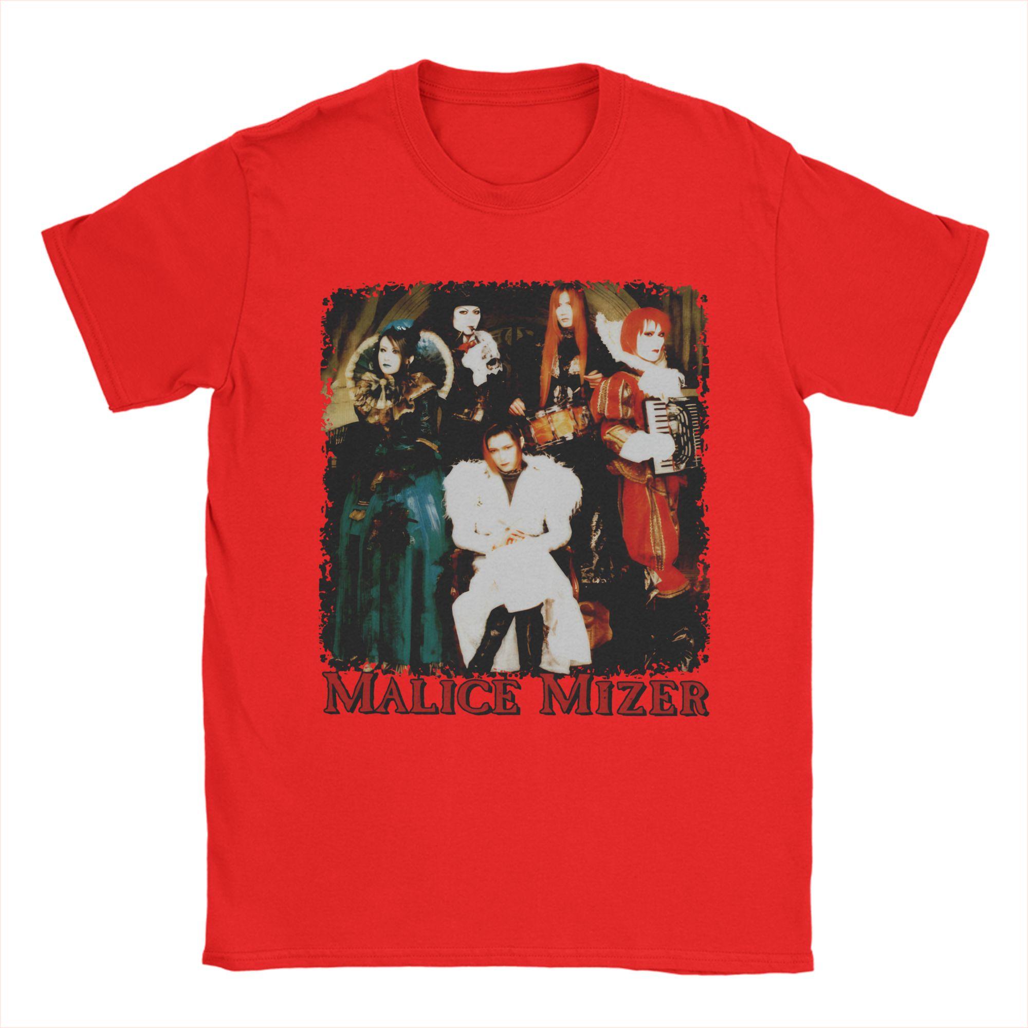 

Casual Malice Mizer JRock Band TShirt Men Round Neck Pure Cotton T Shirt Short Sleeve Tees Classic Clothing S