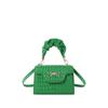Street Style Pu Small Square Bag With Top Flap For Daily Use