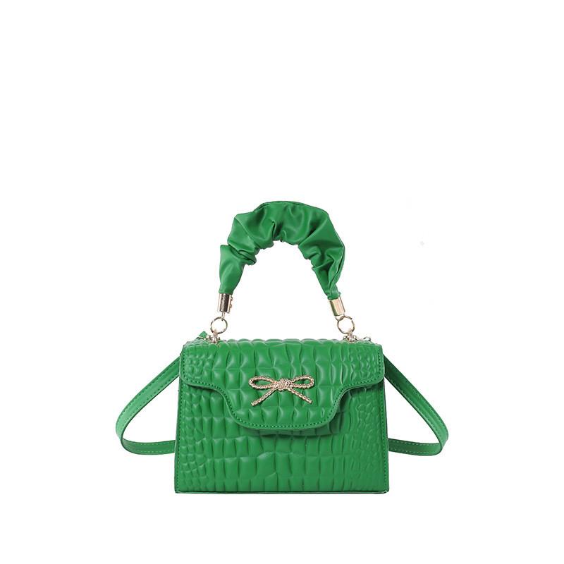 Street Style Pu Small Square Bag With Top Flap For Daily Use