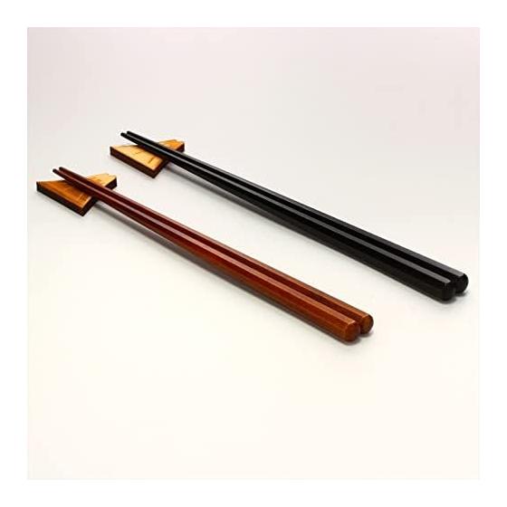 Aito Seisakusho Hyzaemon Maruhachi Chopsticks (Wooden Box) Suehiro-gari - Made in Japan Gift Set - 2 Pairs of Chopsticks with Chopstick Rests -