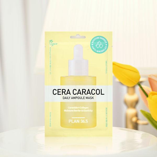 

[Plan 36.5] Daily Ampoule Skin Moisturizing Seracaracol Vegan Mask (10 Sheets)