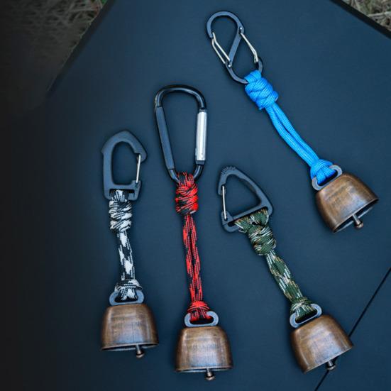 Campana para Oso de Exterior Sonido Fuerte Metal Resistente para Mochila de Senderismo Mochilero Camping Montañismo Ahuyentador de Animales Campana de Alerta de Seguridad