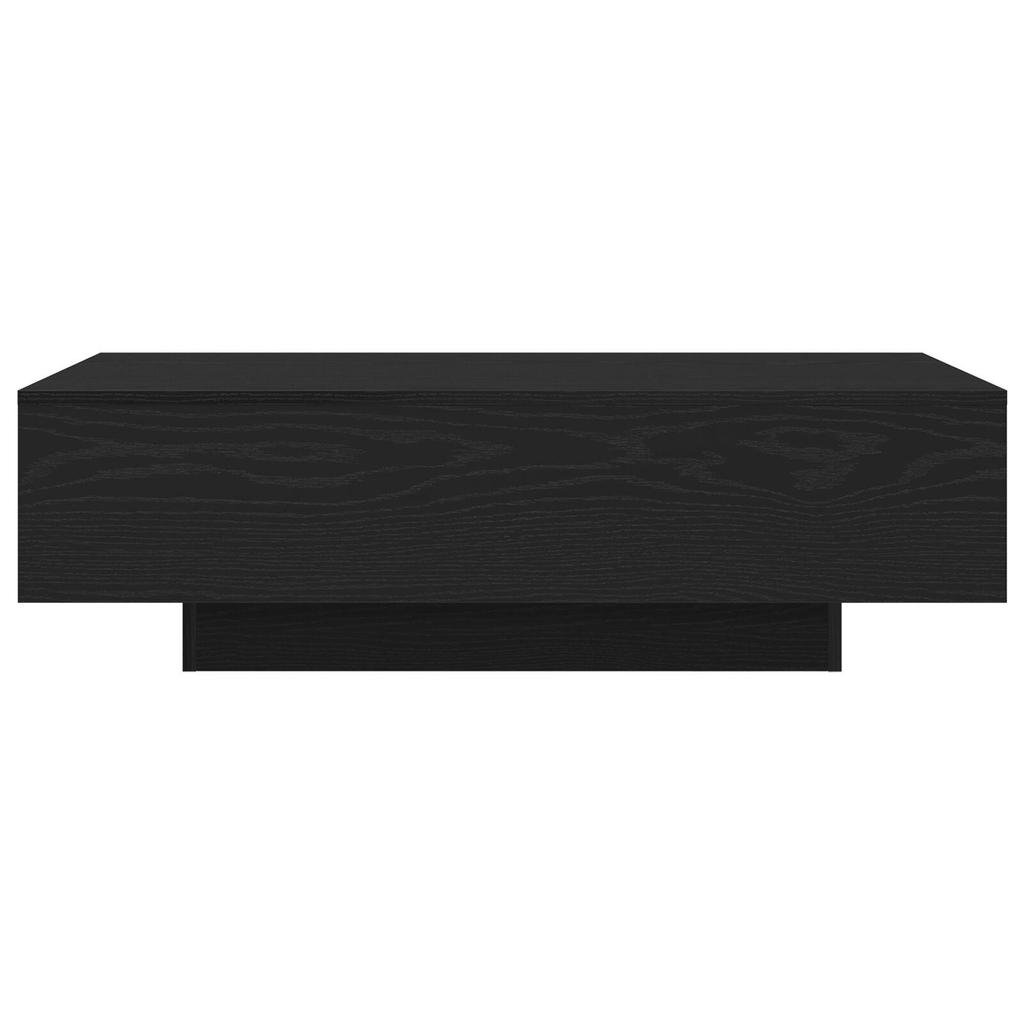 Couch Tisch Im Wohnzimmer, Tisch Für Den Nachmittagskaffee Auf Dem Balkon Und Im Garten, Schwarzes Eichenholz 100x30x36,5 Cm Holzwerkstoff