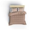 Parure de lit - 1 housse de couette 220 x 240 cm + 2 taies d'oreiller 60 x 60 cm - 100% coton renforcé - Vison