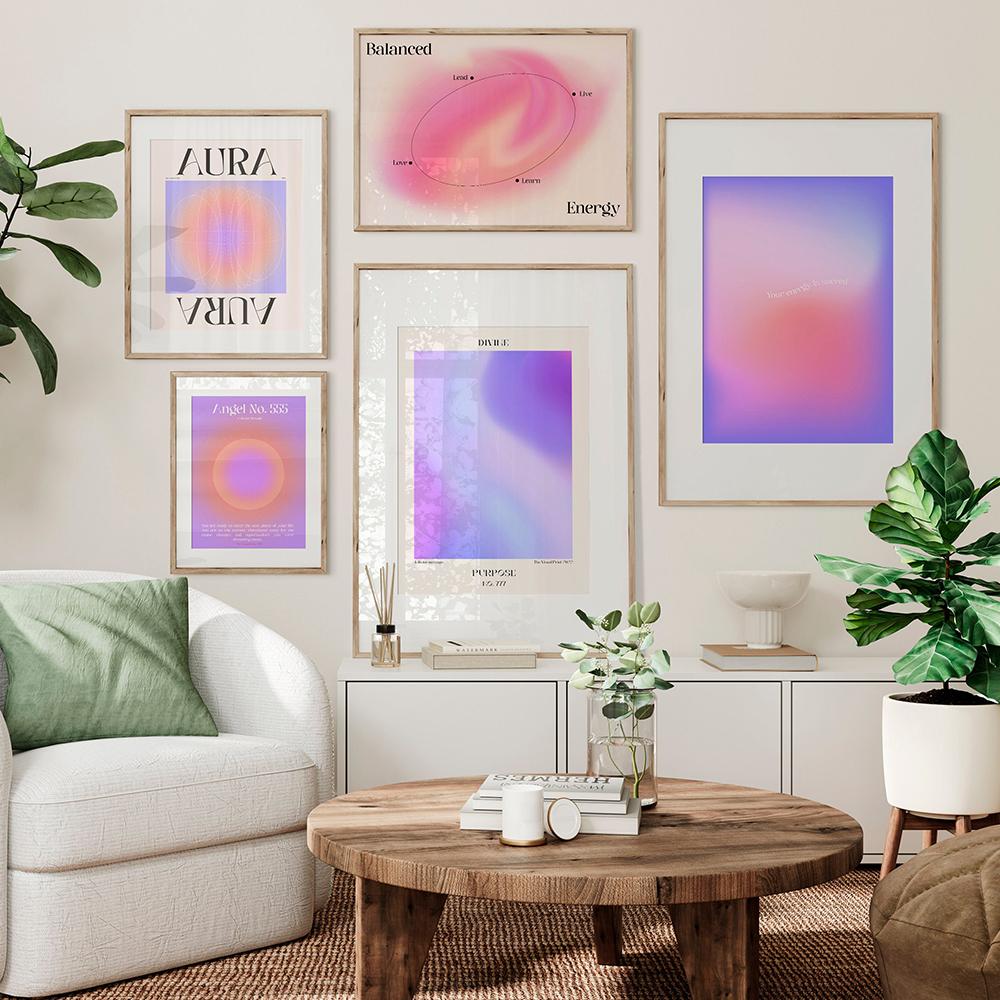

Purple Halo Gradient Trend Spirit God Energy Wall Poster Angel Number Front Display Canada