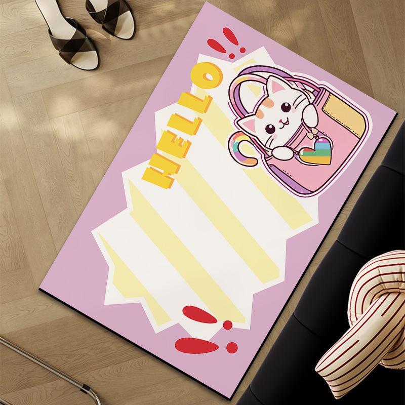 Cute Bathroom Diatom Mud Household Absorbent Foot Mat Mat Toilet Mat Wash Water Between The Mat Absorbent Non-slip