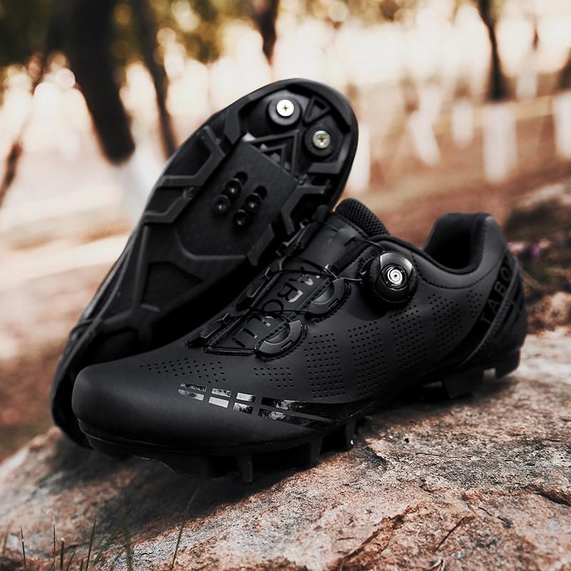 Unisex Road Mountain Cycling Shoes Hard Sole Flat Pedal Non-Clipless Locking Compatible Men Women