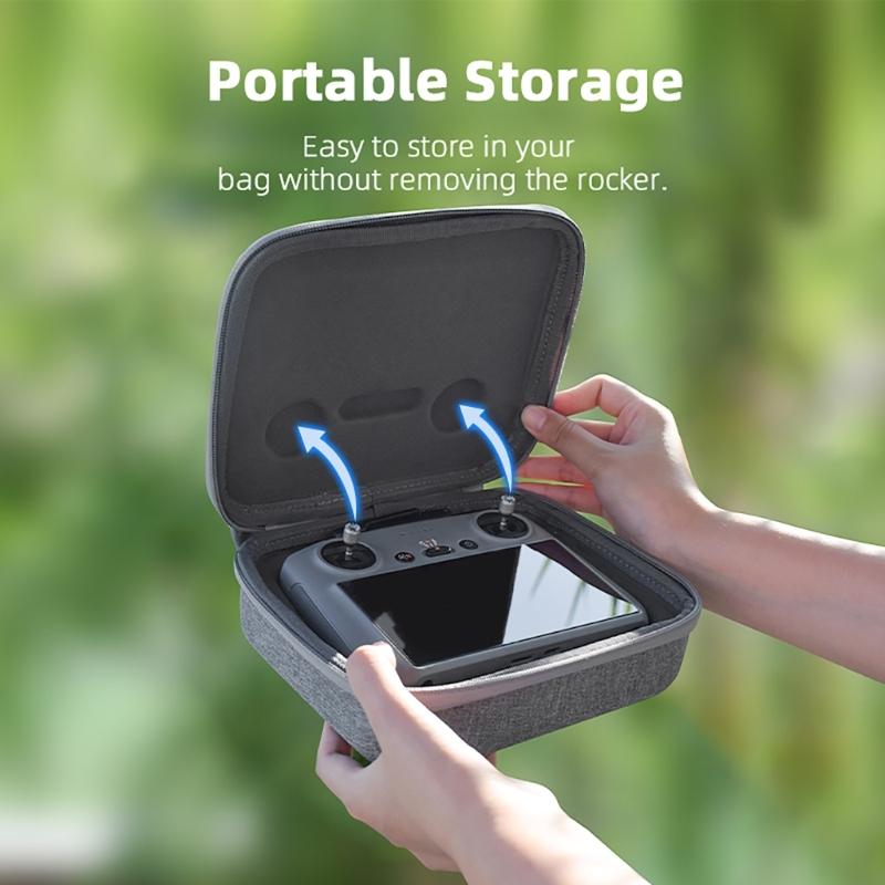 Storage Bag with Carabiner for Mini 4 Pro Quadcopter and RC2/RCN2 Remote Control Shockproof and Convenient Organiser