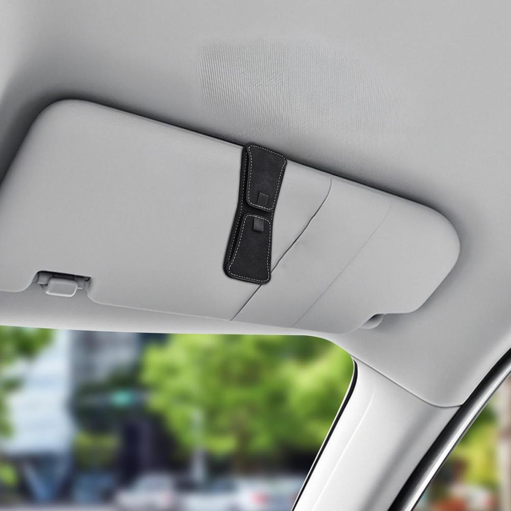 Visor Sunglass Holder Car Glasses Holder Magnetic Eyeglasses Hanger Clip Car Sunglasses Holder Sunglass Holder Double Clip