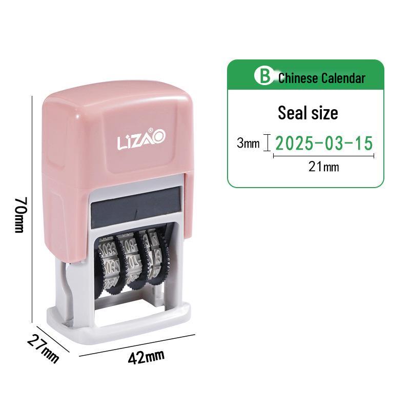 Automatic Re-inking Teacher QC Date Stamp with Adjustable Year, Month, Day