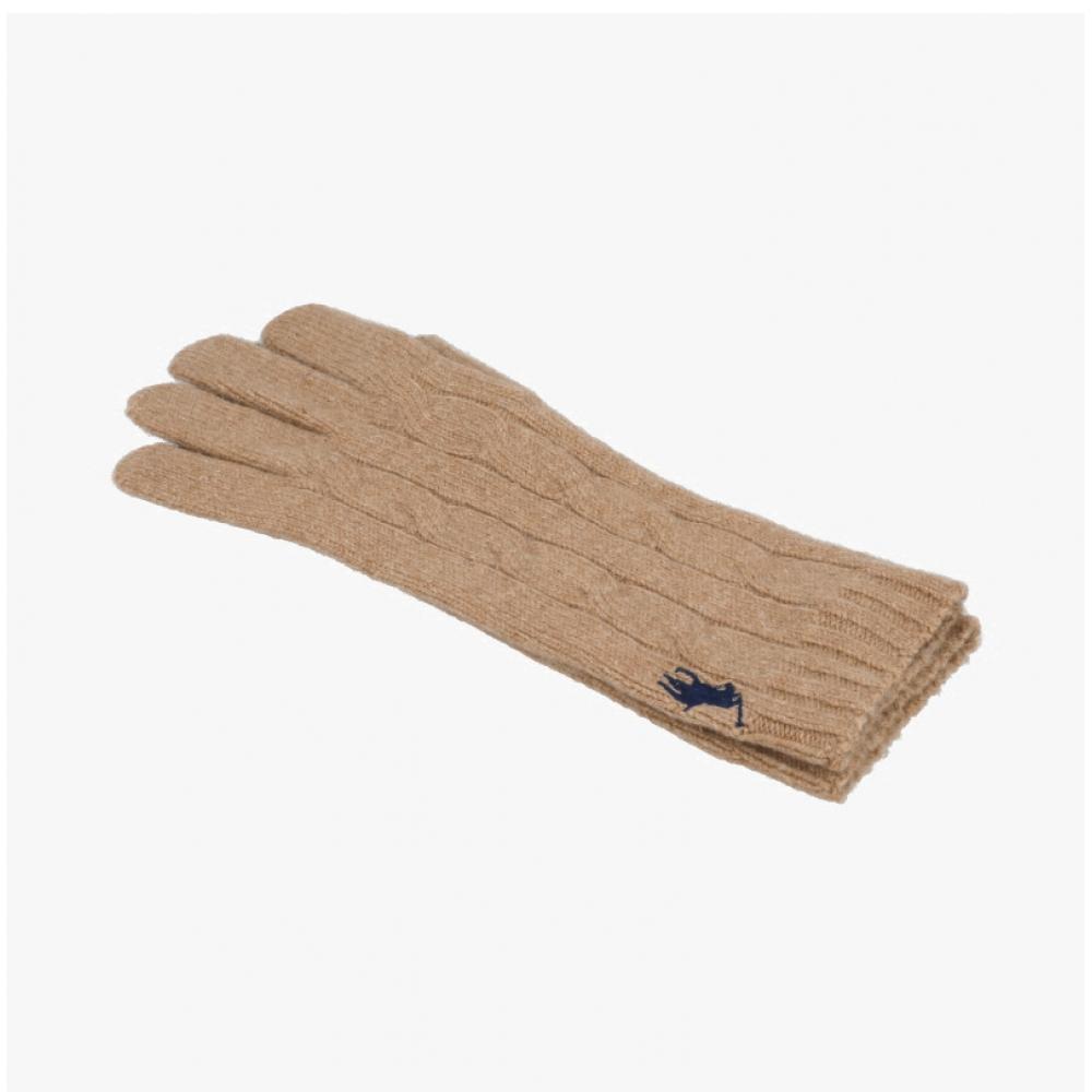 Polo Ralph Lauren Cable Knit Gloves Pony Wc0676 220