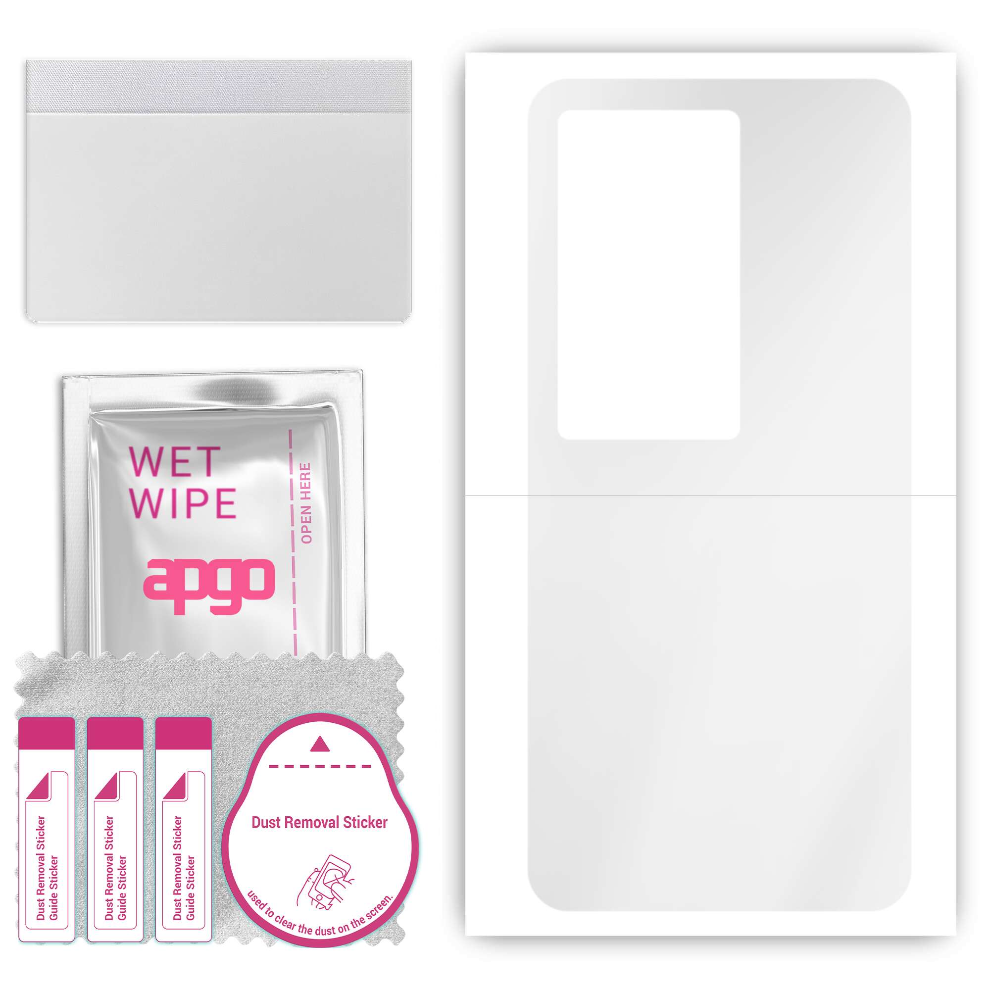 

apgo Ultra Clear Protective Skin Sticker for the back compatible with Vivo IQOO 11 5G, Wrap Film, Hydrogel Film, Flexible, Soft TPU with positioning l