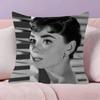 Audrey Hepburn Lipstick Pillowcase Toon Gift Cushion Cover Bedroom Home Sofa Chair Seat Decor Pillow Case