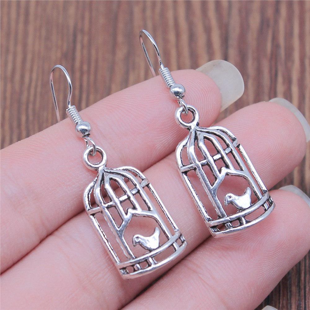 Ohrhänger Vogel Phönix Vintage Schmuckzubehör Ohrringgröße 18x19mm QE005