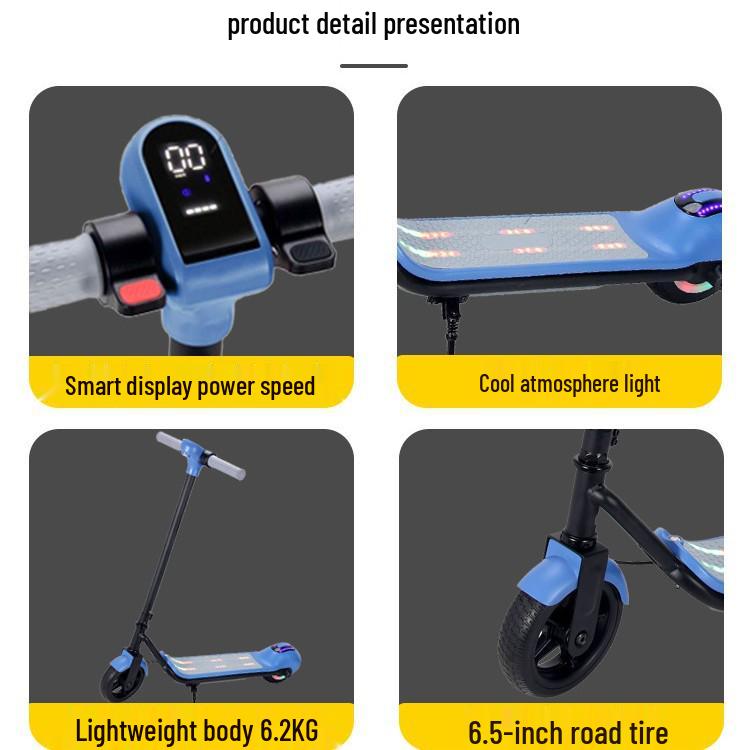 Cross-Border Kids' Two-Wheeled Electric Scooter - Lightweight New Model for Outdoor Tourism & Scenic Areas
