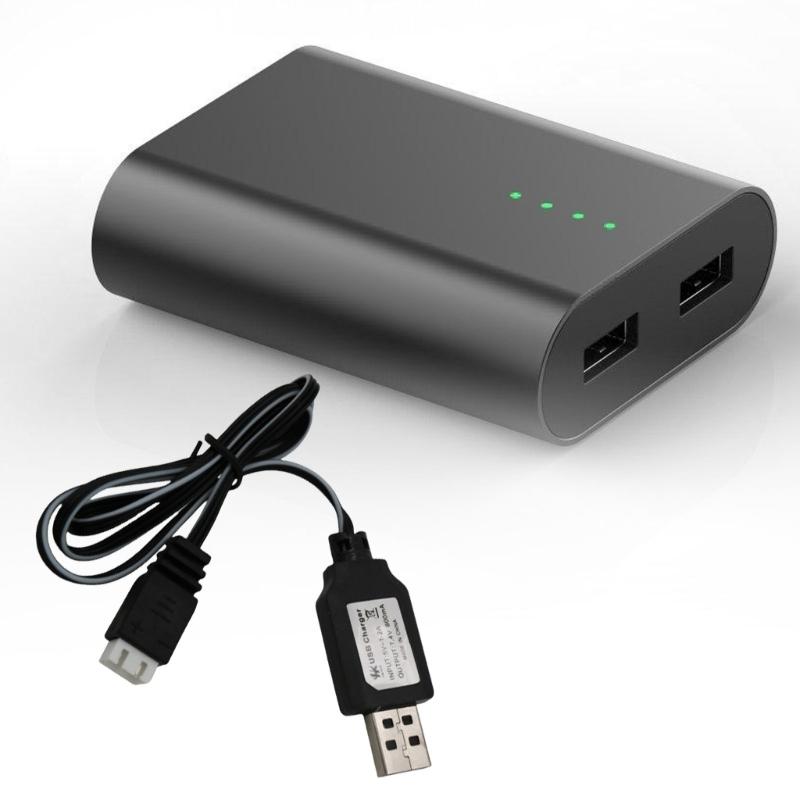 7.4V Lithium Battery Chargiing Cable USB to 3Pin Port Battery Charging Cord with LED Indicator